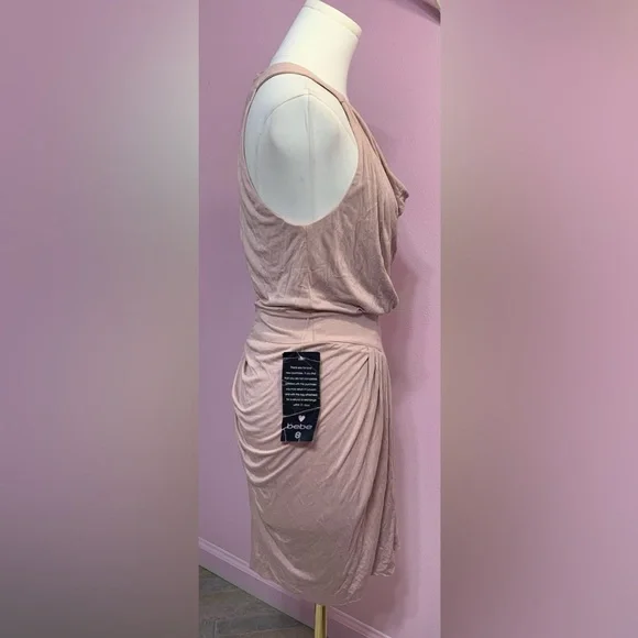 VTG bebe Blush Draped Mini Dress - Picture 4 of 14